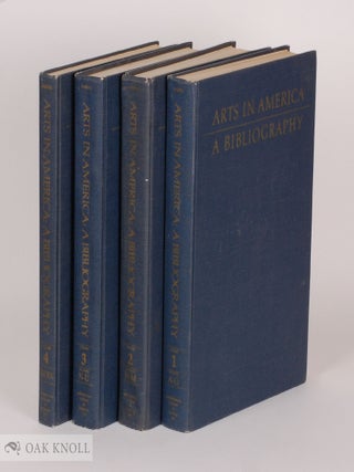 Order Nr. 33983 ARTS IN AMERICA, A BIBLIOGRAPHY. Bernard Karpel