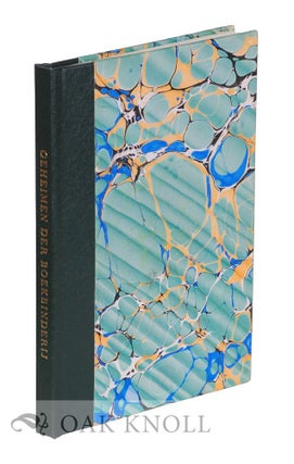 Order Nr. 34250 GEHEIMEN DER BOEKBINDERIJ, SECRETS OF BOOKBINDING, AN ANONYMOUS 19TH CENTURY...