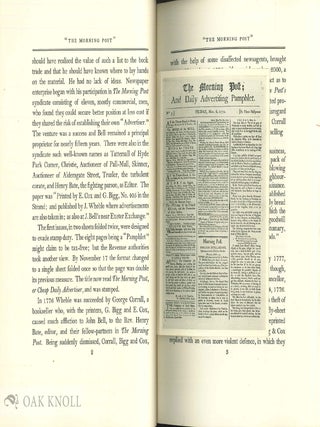 JOHN BELL, 1745-1831, BOOKSELLER, PRINTER, PUBLISHER, TYPEFOUNDER, JOURNALIST, & C. ...