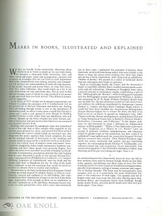 MARKS IN BOOKS, ILLUSTRATED AND EXPLAINED.