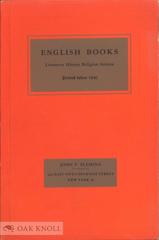 Order Nr. 35275 ENGLISH BOOKS, LITERATURE, HISTORY, RELIGION, SCIENCE.