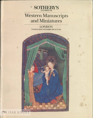 Order Nr. 35347 WESTERN MANUSCRIPTS AND MINIATURES