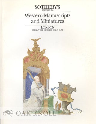 Order Nr. 35348 WESTERN MANUSCRIPTS AND MINIATURES