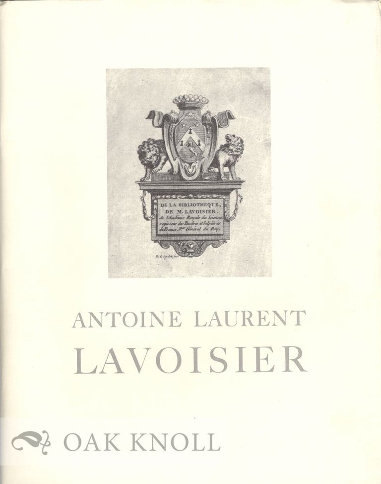 Order Nr. 35404 ANTOINE LAURENT LAVOISIER, AN EXHIBITION.