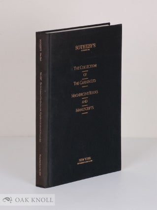 Order Nr. 35415 THE COLLECTION OF THE GARDEN LTD. MAGNIFICENT BOOKS AND MANUSCRIPTS, CONCEIVED...