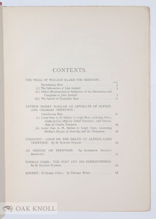 LITERARY ANECDOTES OF THE NINETEENTH CENTURY CONTRIBUTIONS TOWARDS A LITERARY HISTORY OF THE PERIOD.