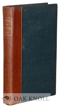 Order Nr. 35772 THE LITERATURE OF LOCAL INSTITUTIONS. Geo. Laurence Gomme