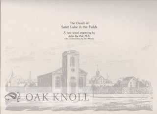 Order Nr. 36516 THE CHURCH OF SAINT LUKE IN THE FIELDS, A NEW WOOD ENGRAVING BY JOHN DEPOL. Don...