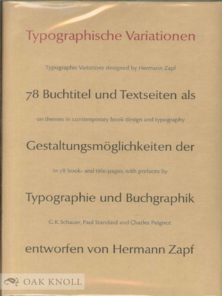 Order Nr. 38153 TYPOGRAPHISCHE VARIATIONEN, 78 BUCHTITEL UND TEXTSEITEN ALS...