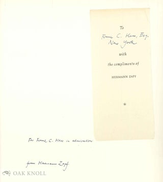 TYPOGRAPHISCHE VARIATIONEN, 78 BUCHTITEL UND TEXTSEITEN ALS GESTALTUNGSMOGLICHKEITEN DER TYPOGRAPHIE UND BUCHGRAPHIK ENTWORFEN VON HERMANN ZAPF.