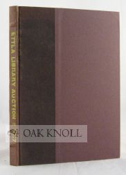 Order Nr. 38355 STANDARD LIBRARY SETS IN FINE BINDINGS, RARE FIRST EDITIONS AND COLORED-PLATE BOOKS INCLUDING THE LIBRARY OF CHARLES F. ETTA, ESQ., OF SWARTHMORE, PA.