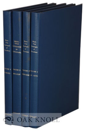 Order Nr. 38456 CONTRIBUTIONS TO A SHORT-TITLE CATALOGUE OF CANADIANA. Bernard Amtmann