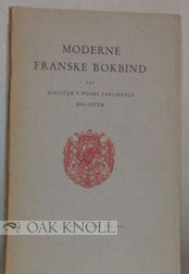Order Nr. 38526 MODERNE FRANSKE BOKBIND. F. Wedel Jarlsbergs