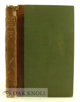 Order Nr. 38684 THREE CENTURIES OF ENGLISH BOOKTRADE BIBLIOGRAPHY, AN ESSAY ON THE BEGINNINGS OF...