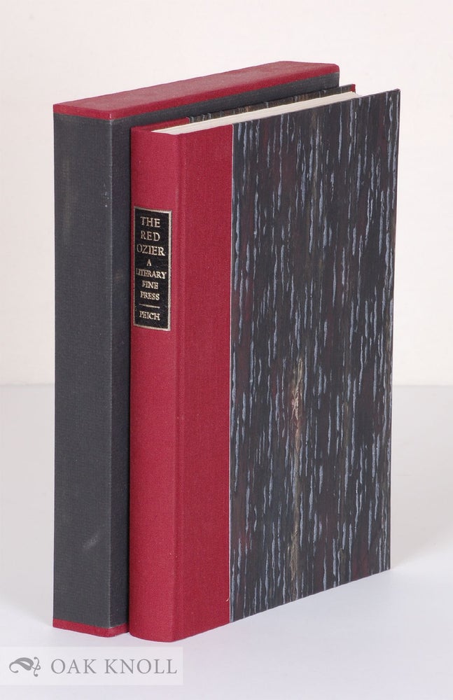 Order Nr. 39012 THE RED OZIER: A LITERARY FINE PRESS. HISTORY AND BIBLIOGRAPHY 1976-1987. Michael Peich.
