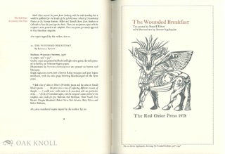 THE RED OZIER: A LITERARY FINE PRESS. HISTORY AND BIBLIOGRAPHY 1976-1987.