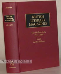 Order Nr. 39981 BRITISH LITERARY MAGAZINES, THE MODERN AGE, 1914-1984. Alvin Sullivan