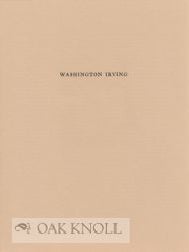 Order Nr. 40485 WASHINGTON IRVING, 1783-1859. Don Wesely