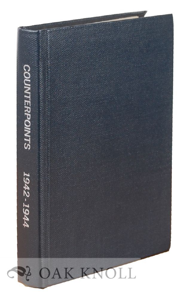 Counterpoints Journal COUNTERPOINTS, FROM THE WORLD OF BOOKS
