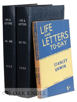 LIFE AND LETTERS