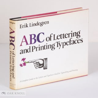 Order Nr. 41317 ABC OF LETTERING AND PRINTING TYPEFACES. Erik Lindegren