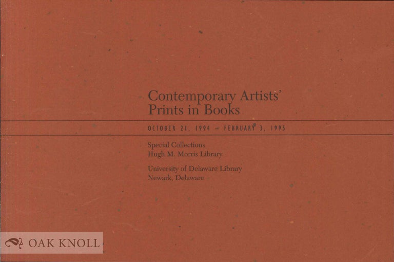 Order Nr. 41388 CONTEMPORARY ARTISTS' PRINTS IN BOOKS.