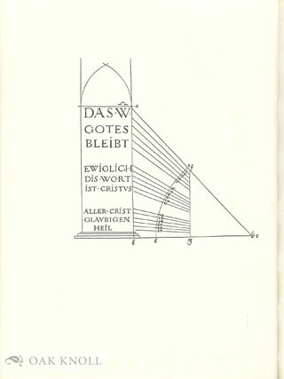 OF THE JUST SHAPING OF LETTERS BY ALBRECHT DURER. Translated by R.T. Nichol from the Latin Text of the Edition of MCXXV.