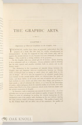 THE GRAPHIC ARTS, A TREATISE ON THE VARIETIES OF DRAWING, PAINTING, AND EN GRAVING IN COMPARISON WITH EACH OTHER AND WITH NATURE.