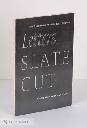 Order Nr. 41981 LETTERS SLATE CUT, WORKSHOP PHILOSOPHY AND PRACTICE IN THE MAKING OF LETTERS....