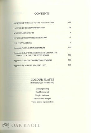 THE ENCYCLOPEDIA OF THE BOOK.