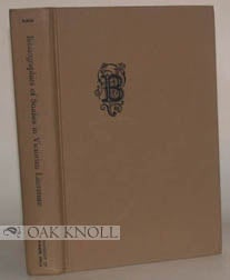 Order Nr. 42670 BIBLIOGRAPHIES OF STUDIES IN VICTORIAN LITERATURE FOR THE TEN YEARS 1955-1964....