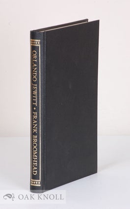 Order Nr. 44059 THE BOOK ILLUSTRATIONS OF ORLANDO JEWITT. Frank Broomhead