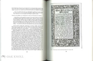 AMERICAN BOOK DESIGN AND WILLIAM MORRIS With a new Foreword by Jean-Francois Vilain.