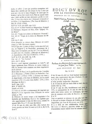 ETUDES SUR L'IMPRIMERIE DANS LE SUD-OUEST DE LA FRANCE AUX XVe, XVIe ET XVIIe SIÈCLES.