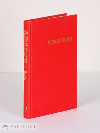 Order Nr. 45198 MELCHER ON ACQUISITION. Daniel Melcher