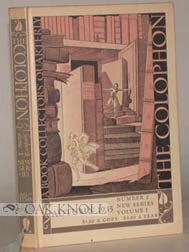 Order Nr. 45426 COLOPHON, N.S., A Q FOR BKMEN, V.I N.2
