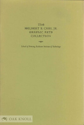 Order Nr. 45822 THE MELBERT B. CARY, JR. GRAPHIC ARTS COLLECTION