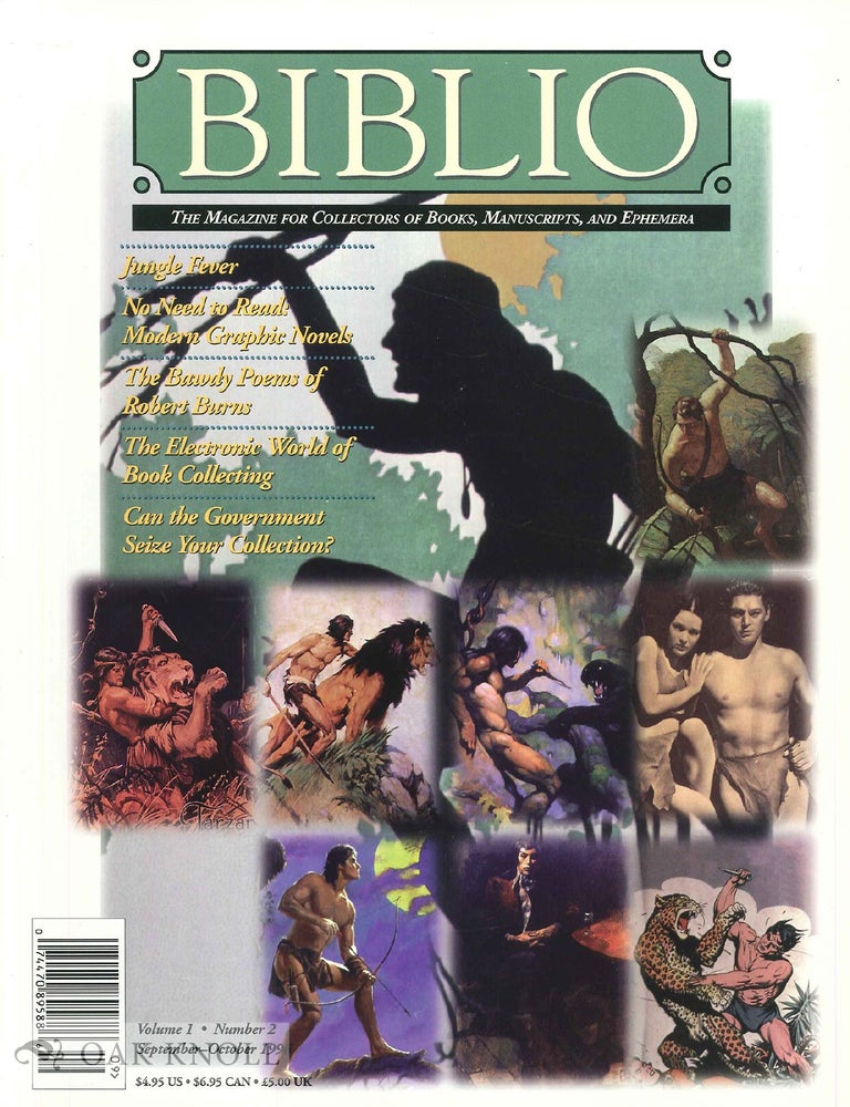 Order Nr. 45850 BIBLIO, THE MAGAZINE FOR COLLECTORS OF BOOKS, MANUSCRIPTS AND EPHEMERA