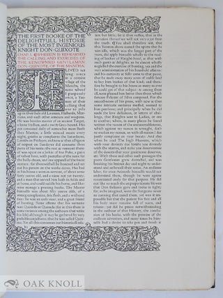 THE FIRST [and SECOND] PART OF THE HISTORY OF THE VALOROUS AND WITTIE KNIGHT-ERRRANT DON QUIXOTE OF THE MANCHA.