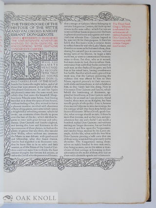 THE FIRST [and SECOND] PART OF THE HISTORY OF THE VALOROUS AND WITTIE KNIGHT-ERRRANT DON QUIXOTE OF THE MANCHA.