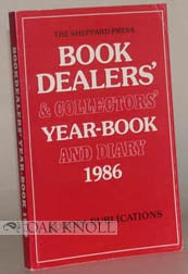 Order Nr. 46762 BOOK DEALERS' & COLLECTORS' YEAR-BOOK AND DIARY 1986.