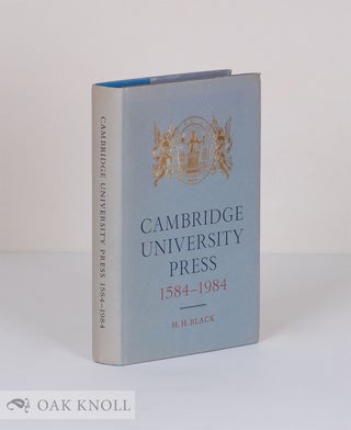 Order Nr. 46886 CAMBRIDGE UNIVERSITY PRESS 1584-1984. M. H. Black