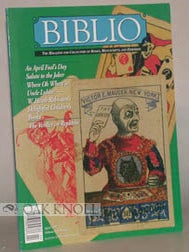 Order Nr. 46948 BIBLIO, THE MAGAZINE FOR COLLECTORS OF BOOKS, MANUSCRIPTS AND EPHEMERA