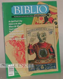 Order Nr. 46948 BIBLIO, THE MAGAZINE FOR COLLECTORS OF BOOKS, MANUSCRIPTS AND EPHEMERA