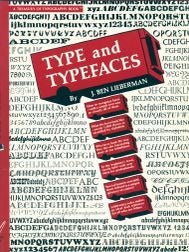 Order Nr. 47017 TYPE AND TYPEFACES. J. Ben Lieberman