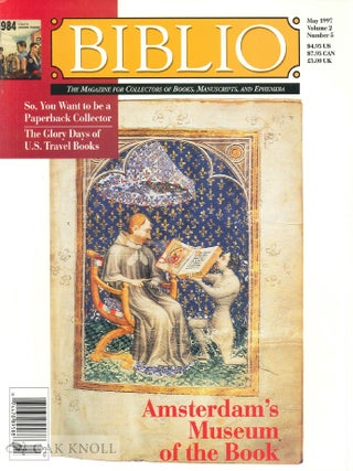 Order Nr. 47252 BIBLIO, THE MAGAZINE FOR COLLECTORS OF BOOKS, MANUSCRIPTS AND EPHEMERA