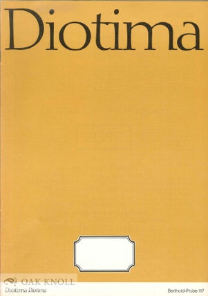 Order Nr. 47317 DIOTIMA. Berthold