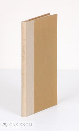 Order Nr. 47463 ROWFANT CLUB: A REGISTER OF ITS RECORDS, 1891-1973