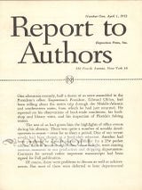 Order Nr. 47782 REPORT TO AUTHORS