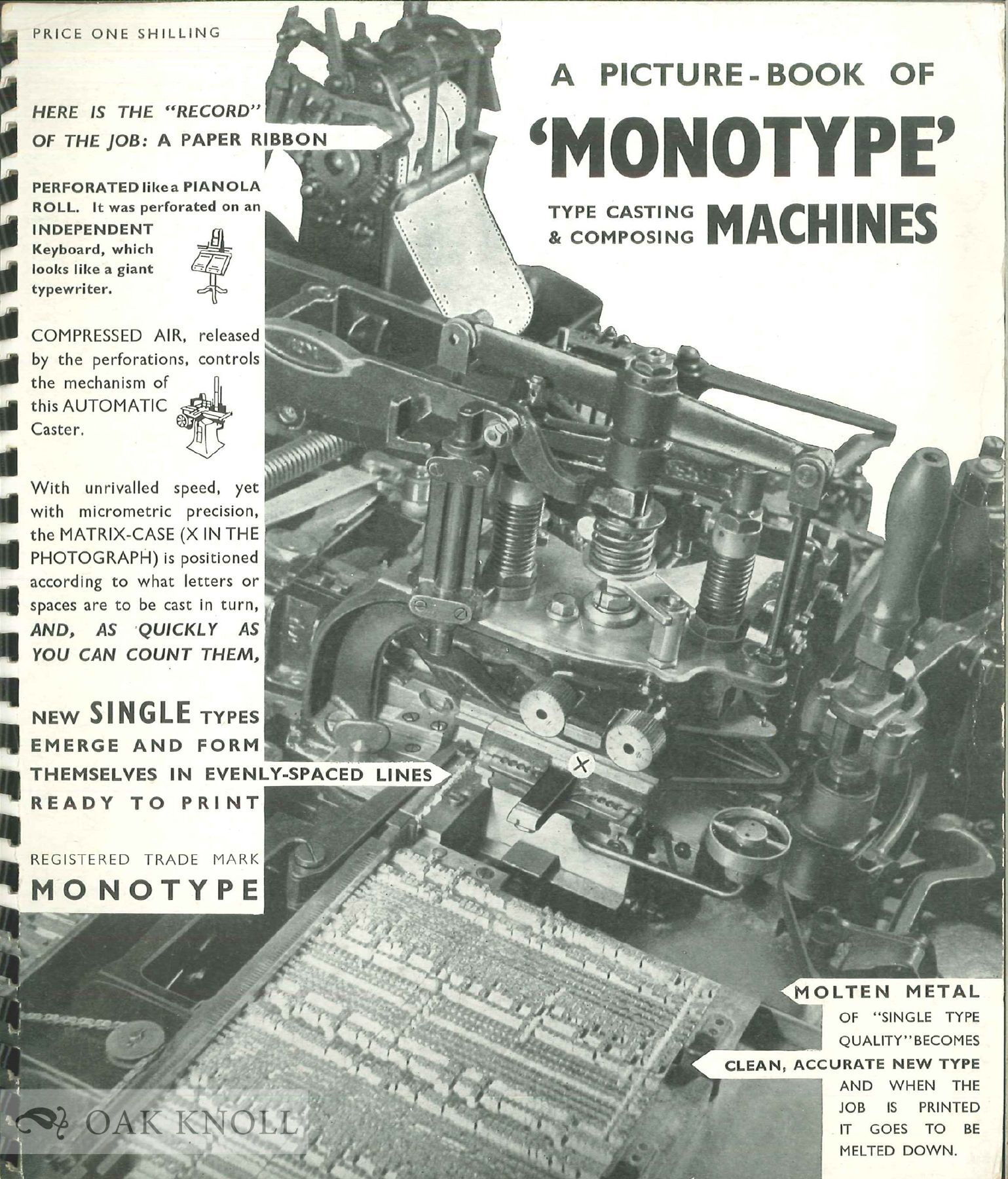 PICTURES THAT SHOW HOW `MONOTYPE' MACHINES ANSWER TWENTIETH-CENTURY ...